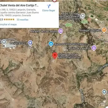 ubicación Chalet Venta Del Aire Mapa de la zona